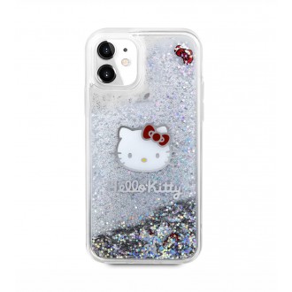 Hello Kitty Liquid Glitter Electroplating Head Logo Zadní Kryt pro iPhone 11, průhledná