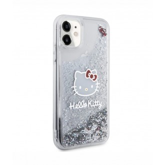 Hello Kitty Liquid Glitter Electroplating Head Logo Zadní Kryt pro iPhone 11, průhledná