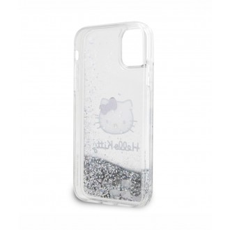 Hello Kitty Liquid Glitter Electroplating Head Logo Zadní Kryt pro iPhone 11, průhledná