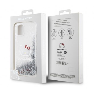Hello Kitty Liquid Glitter Electroplating Head Logo Zadní Kryt pro iPhone 11, průhledná
