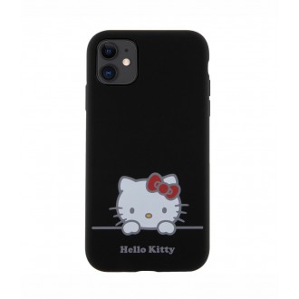 Hello Kitty Liquid Silicone Daydreaming Logo Zadní Kryt pro iPhone 11, černá