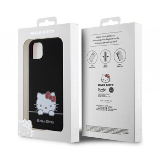 Hello Kitty Liquid Silicone Daydreaming Logo Zadní Kryt pro iPhone 11, černá