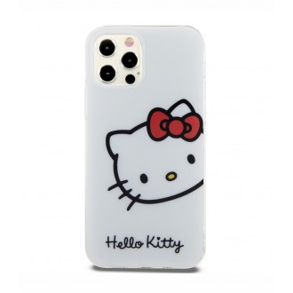 Hello Kitty IML Head Logo Zadní Kryt pro iPhone 12/12 Pro, bílá