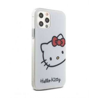 Hello Kitty IML Head Logo Zadní Kryt pro iPhone 12/12 Pro, bílá