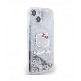 Hello Kitty Liquid Glitter Electroplating Head Logo Zadní Kryt pro iPhone 12/12 Pro, průhledná