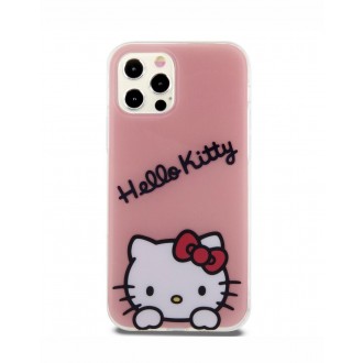 Hello Kitty IML Daydreaming Logo Zadní Kryt pro iPhone 12/12 Pro, růžová