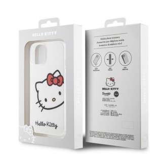 Hello Kitty IML Head Logo Zadní Kryt pro iPhone 13, bílá