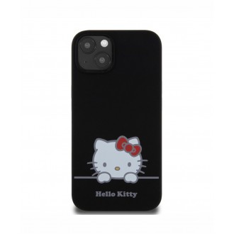 Hello Kitty Liquid Silicone Daydreaming Logo Zadní Kryt pro iPhone 13, černá