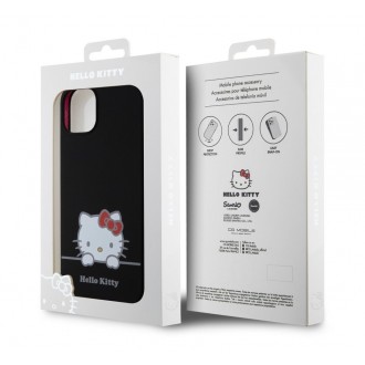 Hello Kitty Liquid Silicone Daydreaming Logo Zadní Kryt pro iPhone 13, černá
