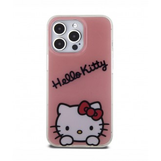Hello Kitty IML Daydreaming Logo Zadní Kryt pro iPhone 13 Pro, růžová