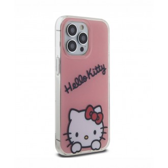Hello Kitty IML Daydreaming Logo Zadní Kryt pro iPhone 13 Pro, růžová