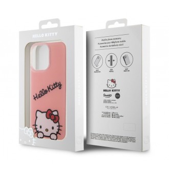 Hello Kitty IML Daydreaming Logo Zadní Kryt pro iPhone 13 Pro, růžová