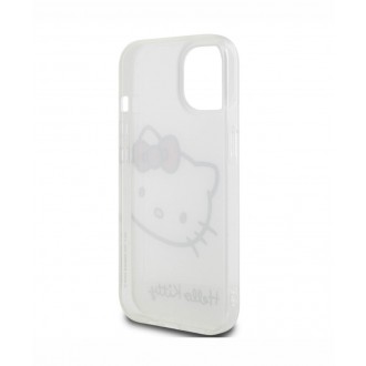Hello Kitty IML Head Logo Zadní Kryt pro iPhone 15, bílá