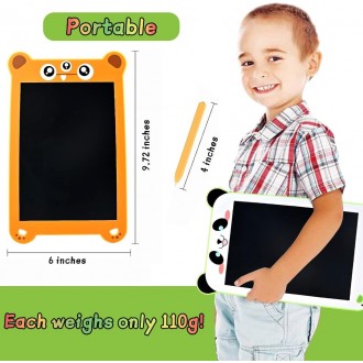 DeTech Dětská kreslící podložka - Kids LCD Drawing board K6, 8.5", - rozdílné barvy