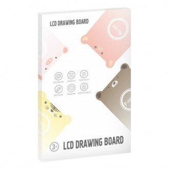 DeTech Dětská kreslící podložka - Kids LCD Drawing board K6, 8.5", - rozdílné barvy