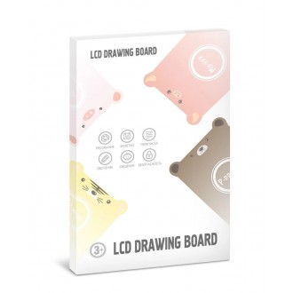 DeTech Dětská kreslící podložka - Kids LCD Drawing board K6, 8.5", - rozdílné barvy