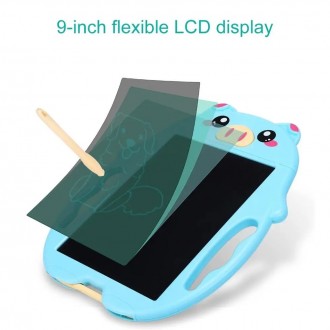 DeTech Dětská kreslící podložka - Kids LCD Drawing board K2, 9", - modrá