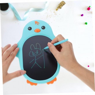 DeTech Dětská kreslící podložka - Kids LCD Drawing board K5, 9", - modrá