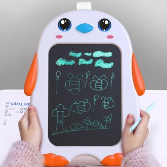 DeTech Dětská kreslící podložka - Kids LCD Drawing board K1, 9", - oranžová