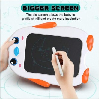 DeTech Dětská kreslící podložka - Kids LCD Drawing board K1, 9", - oranžová