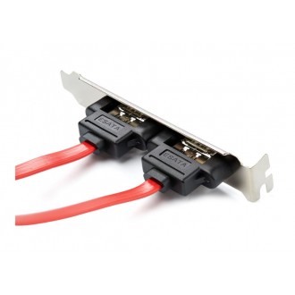 DeLock 2 Port SATA to eSATA Slot Plate Bracket