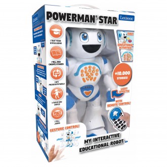 Mluvící robot Powerman STAR se světelnými efekty, dálkové ovládání