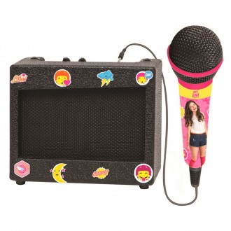 Přenosný karaoke set s mikrofonem