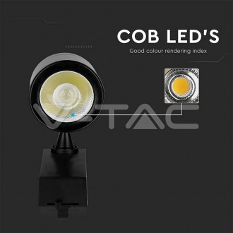 Kolejnicové LED svítidlo  35W-3100Lm-V-TAC-VT-4536B Barevná teplota (К): Teplá bílá 3000K VT-4536