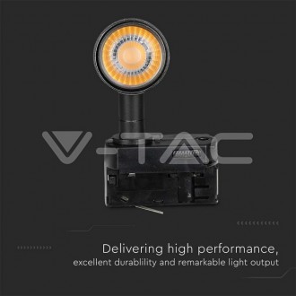 V-TAC LED Lištové svítidlo 7W-700Lm-SAMSUNG Chip-černé Barevná teplota (К): Teplá bílá 3000K VT-407