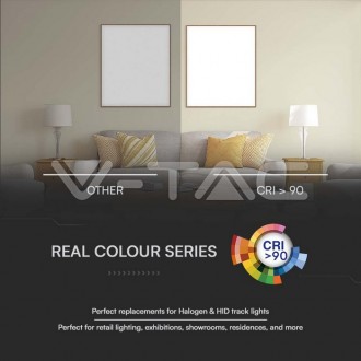 V-TAC LED Lištové svítidlo 7W-700Lm-SAMSUNG Chip-černé Barevná teplota (К): Teplá bílá 3000K VT-407