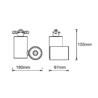 V-TAC Lištové svítidlo 15W CRI>95 VT-4615-černé Barevná teplota (К): Neutrální bílá 4000K VT-4615