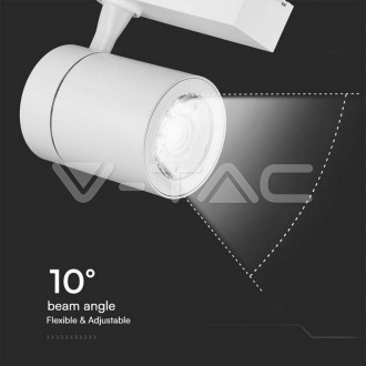 V-TAC Kolejnicové LED svítidlo 35W-bílé-3100Lm-VT-4536 Barevná teplota (К): Neutrální bílá 4000K VT-4536