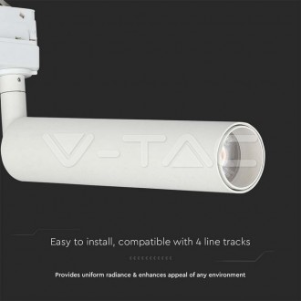 V-TAC LED kolejnicové TRACK svítidlo 15W-1500 lm-bílé-VT-415 Barevná teplota (К): Teplá bílá 3000K VT-415