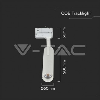 V-TAC LED kolejnicové TRACK svítidlo 15W-1500 lm-bílé-VT-415 Barevná teplota (К): Teplá bílá 3000K VT-415