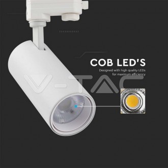 V-TAC LED kolejnicové svitídlo 30W 3v1 | SKU8142 | VT-47030-bílé VT-47030