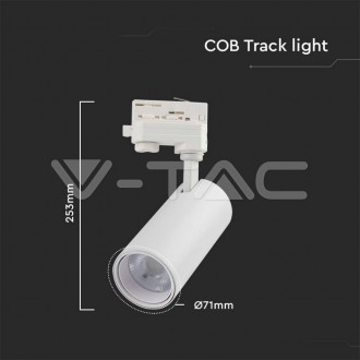 V-TAC LED kolejnicové svitídlo 30W 3v1 | SKU8142 | VT-47030-bílé VT-47030