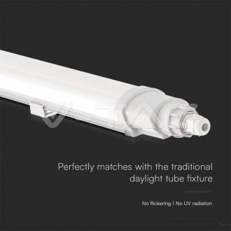 V-TAC Vodotěsná LED lampa L-SERIES 1200mm 36W 4000K Propojitelná 23083