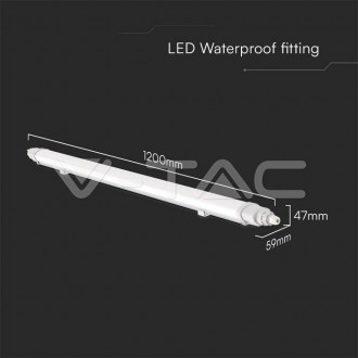 V-TAC Vodotěsná LED lampa L-SERIES 1200mm 36W 4000K Propojitelná 23083