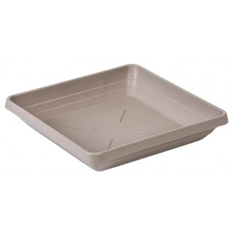 Miska čtyřhranná Lotos - taupe 14 x 14