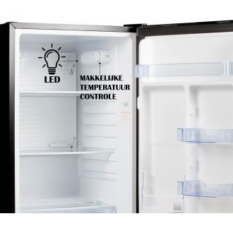 Lednice bez mrazáku - černá - PRIMO PR121FR