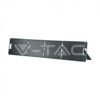 V-TAC přenosný skládací solární panel160W-9,08A-17,6V-čérný 11566