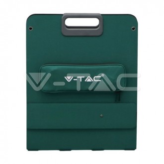 V-TAC přenosný skládací solární panel160W-9,08A-17,6V-čérný 11566