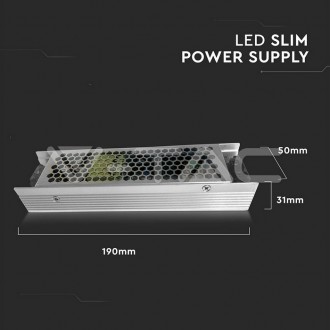V-TAC Napájecí adaptér pro LED pásky 120W-10A-12V-IP20-kovový VT-20122