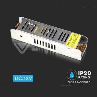 V-TAC Napájecí adaptér pro LED pásky 25W-10A-12V-IP20-kovový VT-20026