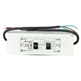 V-TAC Napájecí adaptér pro LED pásky 150W-12,5A-12V-IP67-kovový VT-22153