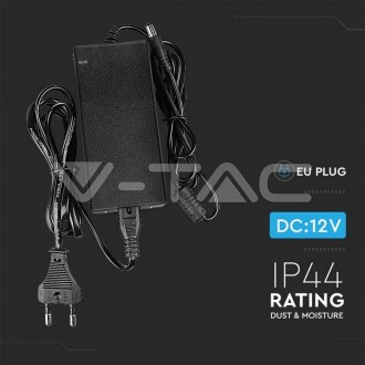 V-TAC Napájecí adaptér pro LED pásky 30W-2,5A-IP44-plastový VT-23031