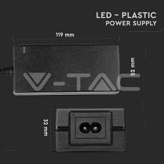 V-TAC Napájecí adaptér pro LED pásky 30W-2,5A-IP44-plastový VT-23031