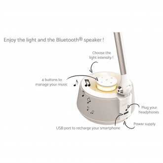 Stolní lampa LED s reproduktorem Bluetooth