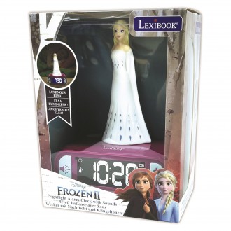 Dětský budík Disney Frozen Elsa s nočním osvětlením