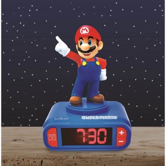 Dětský budík Super Mario s nočním osvětlením